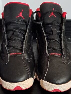 Jordan Black and Red Retro Basketball Shoes